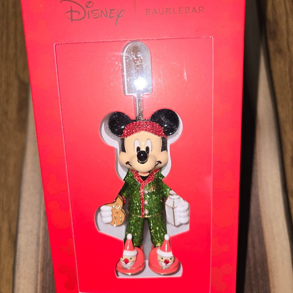 Disney BAUBLEBAR Mickey Mouse Christmas PJ's Bag Charm